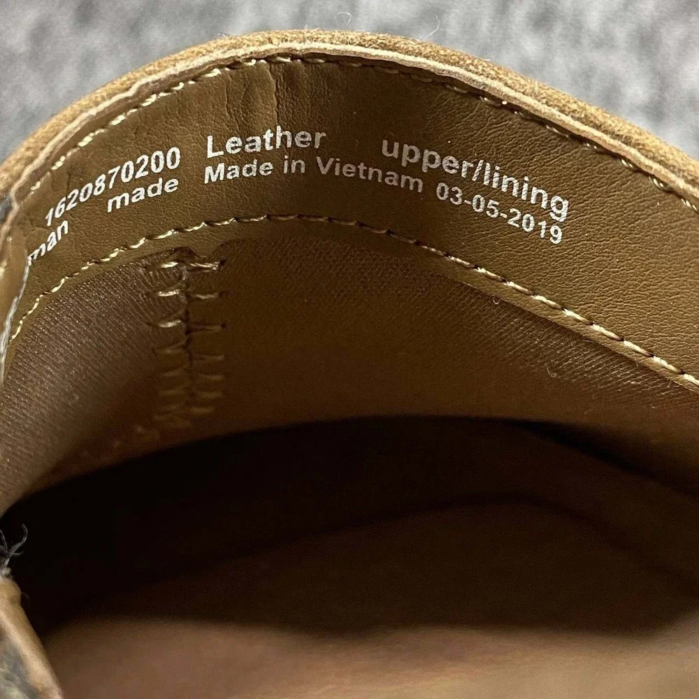 Dansko Clio Wedge Loafers Women 7.5-8 Mushroom Brown Nubuck Leather Buckle Clogs